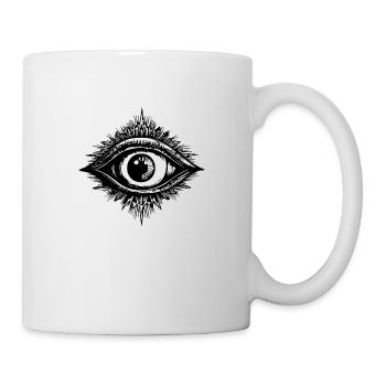 Auge Augen Augenarzt - Tasse - Weiß - Rechts