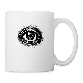 Auge Augen Augenarzt - Tasse - Weiß - Rechts