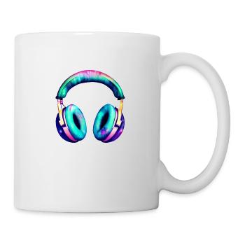Headphones Singer Musician Vocal Gamer Listen to Music - Mug - white - Right