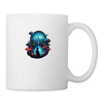 Urban Dream: A Dreamlike City Landscape - Mug - white - Right