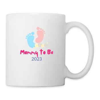 Mommy to Be 2023 - Tasse - Weiß - Rechts