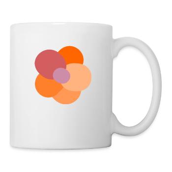 Bunte Blume - Tasse - Weiß - Rechts