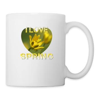 I love spring - Mug - white - Right