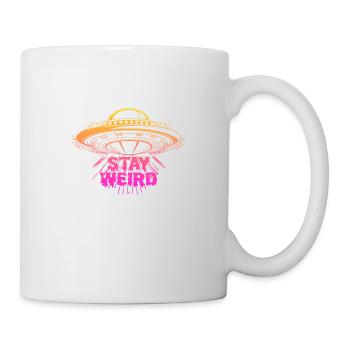 Restez bizarre - Mug blanc - blanc - Droite