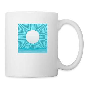 Soleil frais et montagnes - Mug blanc - blanc - Droite