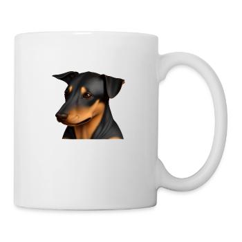 Doberman Doberman chiot chien Doberman dresseur - Mug blanc - blanc - Droite