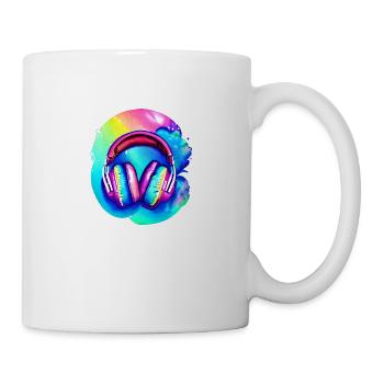 Kopfhörer Sänger Musiker Gamer Musik hören Gesang - Tasse - Weiß - Rechts