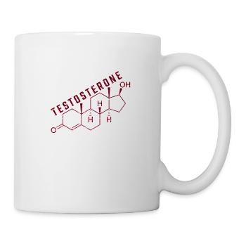 molécule de testostérone - Mug blanc - blanc - Droite
