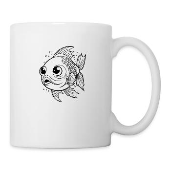 Pêche au poisson Pêche en mer - Mug blanc - blanc - Droite