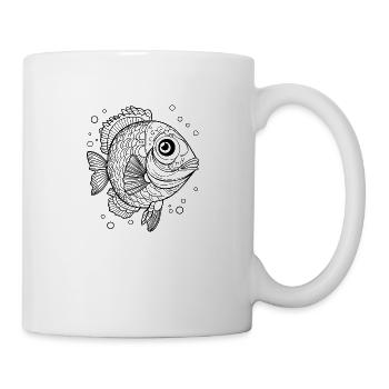 Pêche au poisson Pêche en mer - Mug blanc - blanc - Droite