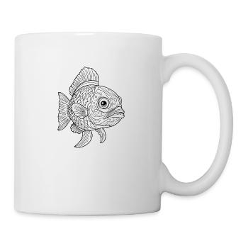 Pêche au poisson Pêche en mer - Mug blanc - blanc - Droite