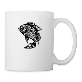 Pêche au poisson Pêche en mer - Mug blanc - blanc - Droite