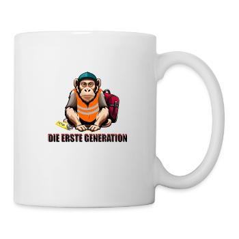 Affenhaftes Klebechaos - Tasse - Weiß - Rechts