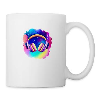 Headphones Singing Singers Listening to music Musicians Gamers - Mug - white - Right
