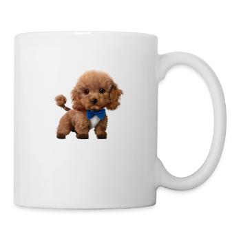 Caniche Chien Propriétaire Chien Chiot Chien Amour Caniche Chiot - Mug blanc - blanc - Droite