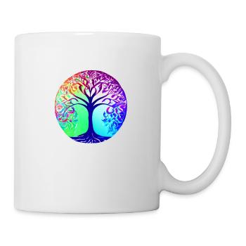 Yoga, Tree of Life, Tree of Life, Meditation - Mug - white - Right