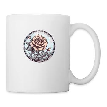 Vintage Rose - Tasse - Weiß - Rechts