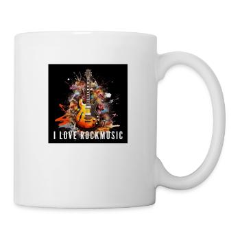 I love rockmusic - Tasse - Weiß - Rechts