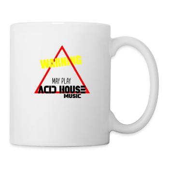 Acid house music warning - Mug - white - Right