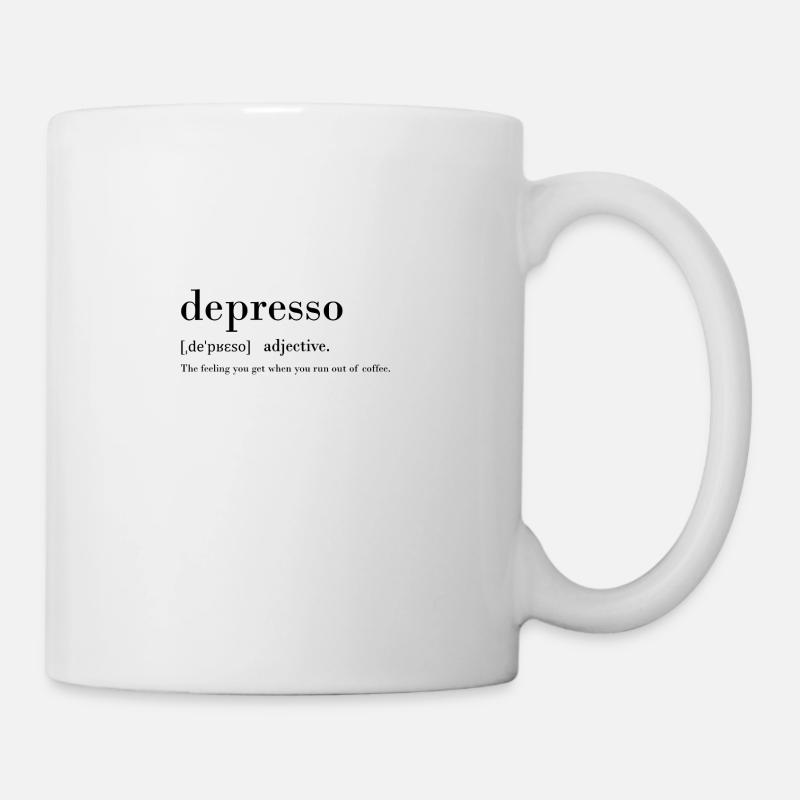 depresso - Tasse - Weiß