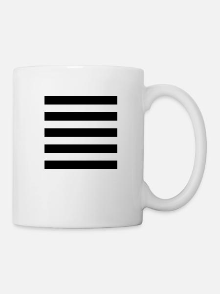 Rayé - Mug blanc - blanc