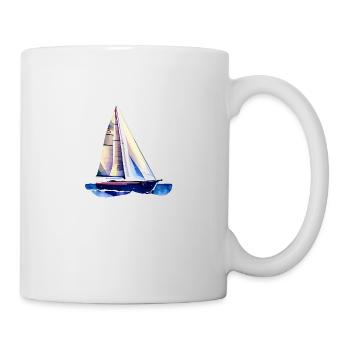 Segelschiff Segeln Segelsport Segler Segelboot - Tasse - Weiß - Rechts