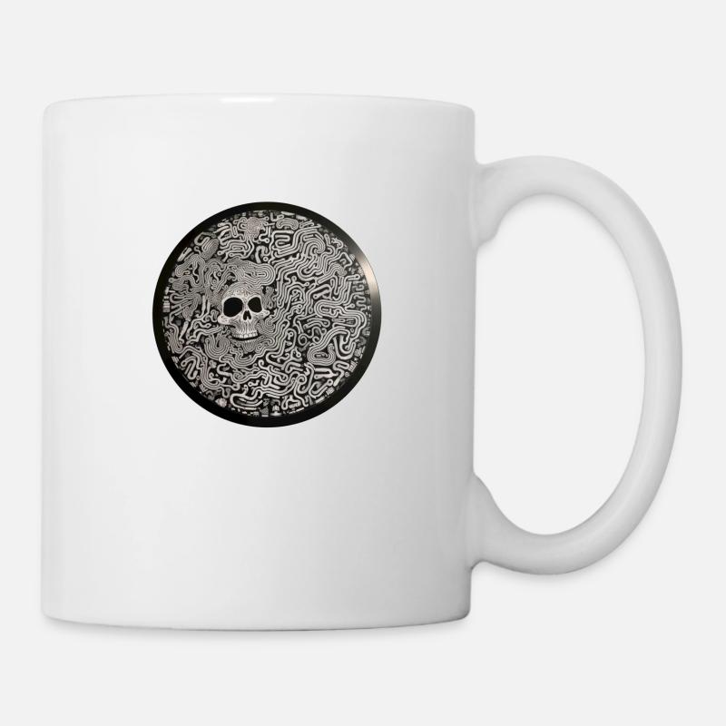 💀 Sublimé Vinyle - Mug blanc - blanc
