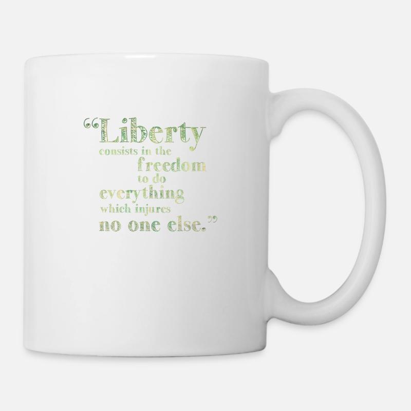 Freiheit Menschenrechte - Tasse - Weiß