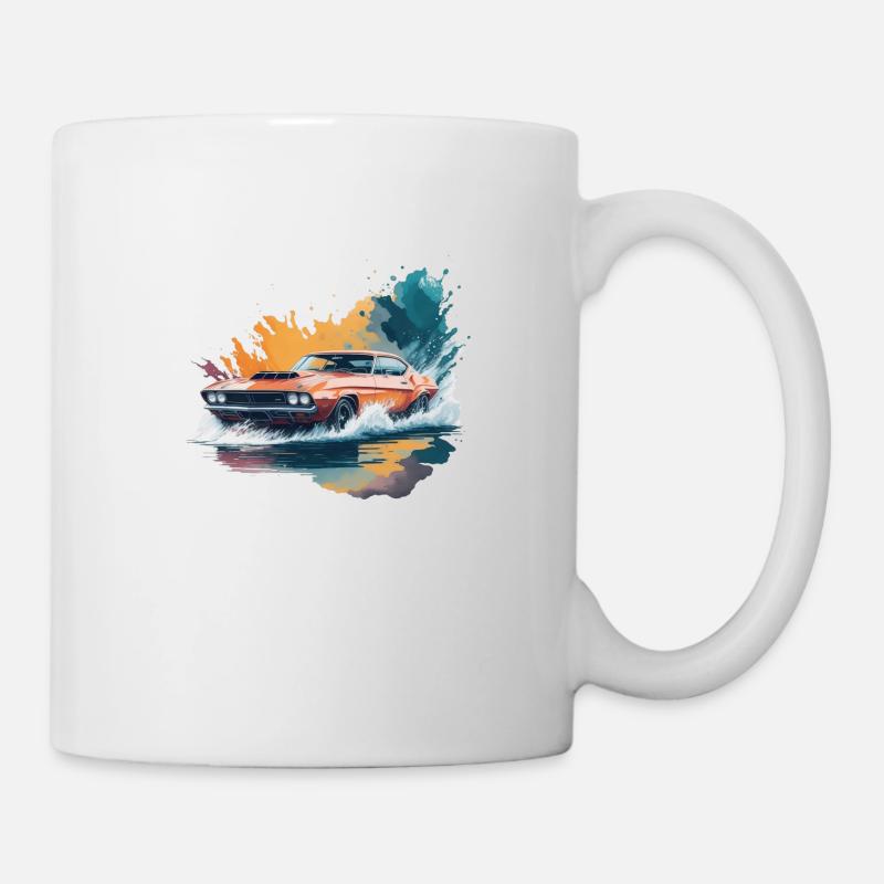 Muclecar on the Water - Tasse - Weiß