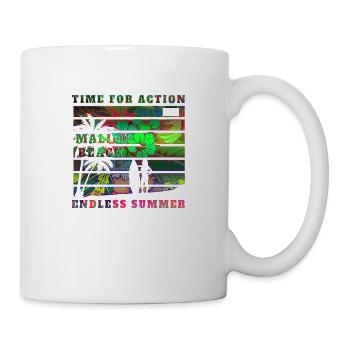 Été surf croatie plage paradis ambiance de fête - Mug blanc - blanc - Droite