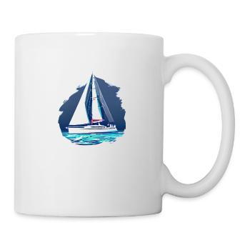 Voile Voilier Voilier Voile Voile Marin - Mug blanc - blanc - Droite
