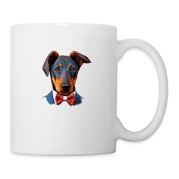 Doberman Chien Doberman Dresseur Doberman Chiot Doberman - Mug blanc - blanc - Droite