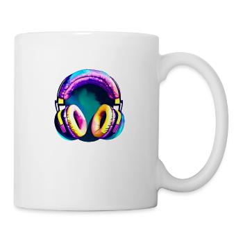 Headphones Singing Musicians Gamers Singers Listening to music - Mug - white - Right