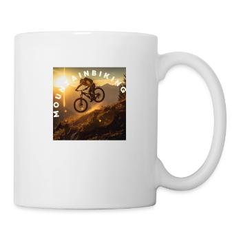 Mountainbiking - Tasse - Weiß - Rechts