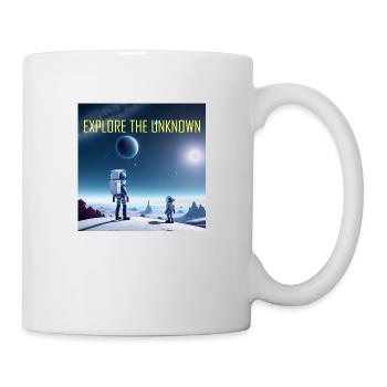 Erkunde das Unbekannte - Tasse - Weiß - Rechts
