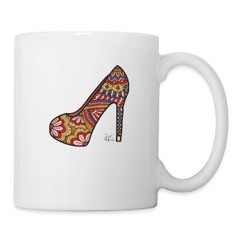 High heel Bunt - Tasse - Weiß - Rechts