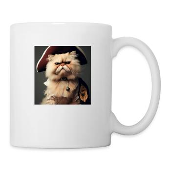 Le chat persan Negan en pirate - Mug blanc - blanc - Droite