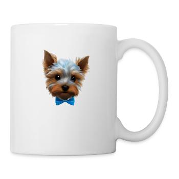 Dog owner dog Yorkshire Terrier puppy - Mug - white - Right