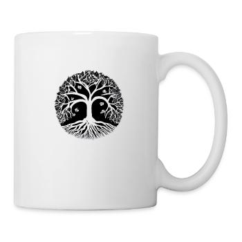 Meditation Lebensbaum Baum des Lebens Yoga - Tasse - Weiß - Rechts