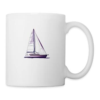 Segeln Segelsport Segelschiff Segler Segelboot - Tasse - Weiß - Rechts
