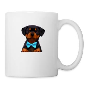 Rottweiler Chien Chiens Chiot Rottweiler Chiot - Mug blanc - blanc - Droite