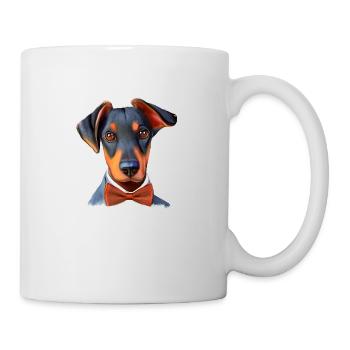 Doberman Doberman chiot chien Doberman dresseur - Mug blanc - blanc - Droite
