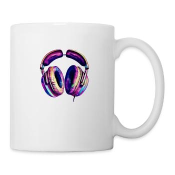 Headphones Musicians Gamers Singing Singers Listening to music - Mug - white - Right