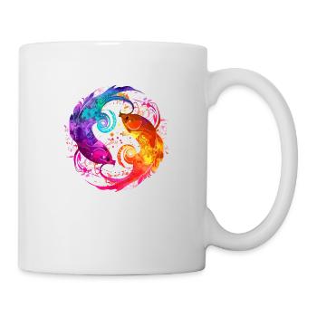 Die und der Fisch - Tasse - Weiß - Rechts
