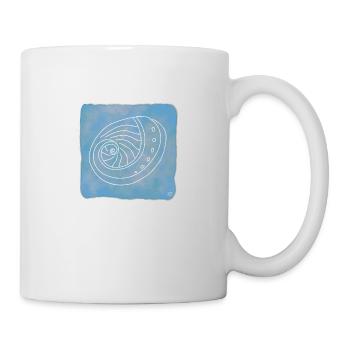 Abalone, Boho Line Art Design, Series Shells - Mug - white - Right