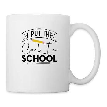 J’ai mis le Cool à l’école - Mug blanc - blanc - Droite