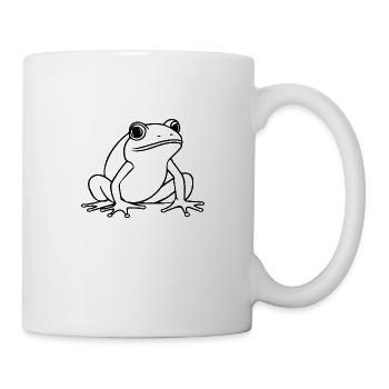 Crapaud amphibien grenouille - Mug blanc - blanc - Droite