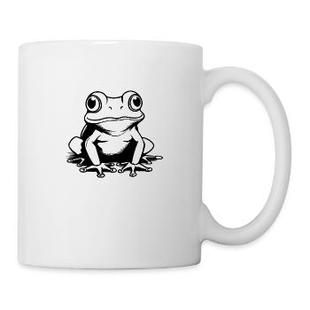 Frosch Amphibie Kröte - Tasse - Weiß - Rechts