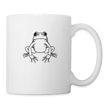 Crapaud amphibien grenouille - Mug blanc - blanc - Droite