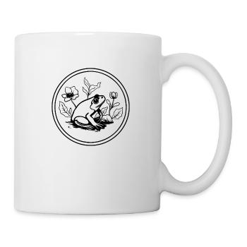 Frosch Amphibie Kröte - Tasse - Weiß - Rechts